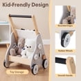 thumbnail image 6 of Jolie Vallee Wooden Baby Walker,Push Walker with Activity Center,Push Wlakers for Babies 12 M+,Adjustable Speed and Height Walkers for Boys/Girls, 6 of 10