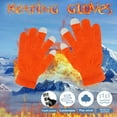 thumbnail image 2 of TRUBKH Driving Gloves Women Biking Gloves Cold Weather Riding Gloves Warm Gloves Winter Mens Gloves One Size Orange One Size, 2 of 3