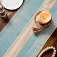 thumbnail image 3 of Coastal Sea Horse Table Runner 70 Inches, Summer Coral Ocean Vintage Wood Bed Runner Dresser Scarves Tabletop for Indoor Outdoor Parties/Ceremony/Banquet, 13" x 70", 3 of 9
