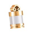 thumbnail image 1 of Urna de cristal de acero inoxidable con colgante, contenedor de perfume de moda, joyería de cremación, Dorado, 1 of 9