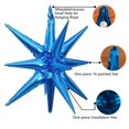 thumbnail image 3 of Globos de aluminio ZSYLYTKV Blue Star de 14 puntas y 22 pulgadas, paquete de 6, 3 of 6