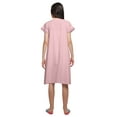 thumbnail image 3 of Moomaya Nightwear For Women Solid Cotton Nightdress Knee Length Sleepwear, 3 of 6