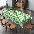 thumbnail image 2 of St. Patrick''s Day Tablecloth Irish Green Shamrock Clover Spring Holiday Party Decoration Kitchen Dining Room Table Cover (60" x 102"), 2 of 4