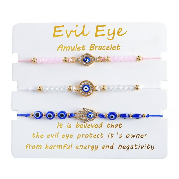 Evil Eye Bracelets Best Friend Bracelets Matching Couple Bracelet for Bff Friendship Relationship Boyfriend Girlfriend Valentines Gift