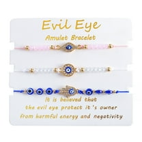 Evil Eye Bracelets Best Friend Bracelets Matching Couple Bracelet for Bff Friendship Relationship Boyfriend Girlfriend Valentines Gift