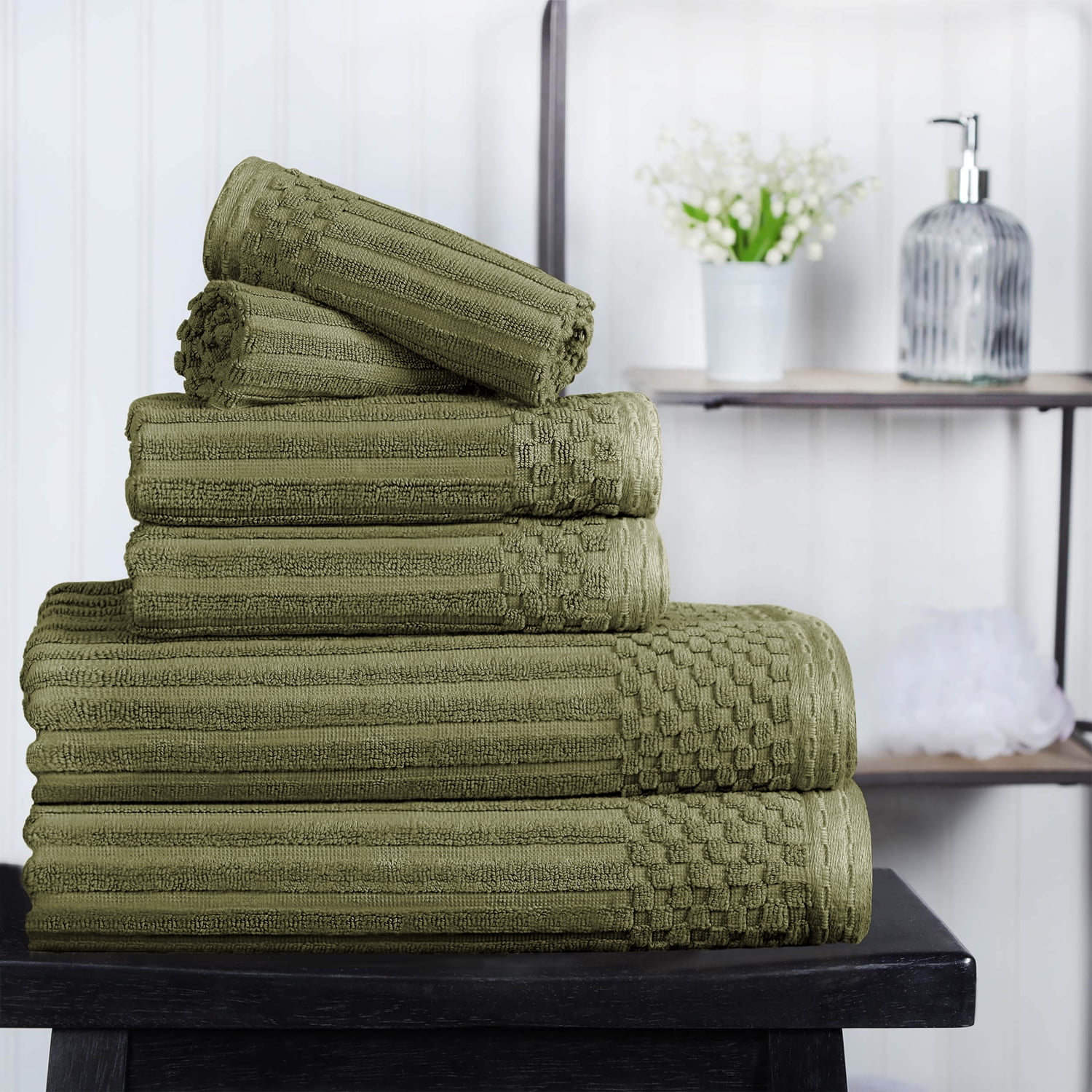 Variety Towel Set - Sage Set of 4 – CoCo B. Kitchen & Home
