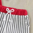 thumbnail image 5 of Faraee Toddler Baby Boy Summer Clothes Cute Short Sleeve Hooded Tshirt Top and Casual Shorts Set Infant Baseball 2 Piece Outfits 0-4 Years Red, 5 of 9