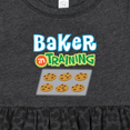 thumbnail image 4 of Inktastic Baker in Training Baking Girls Baby Dress, 4 of 5
