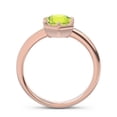 thumbnail image 4 of Diamond-Capitals 2.00 Carat Shiny Round Cut Peridot Gemstone Solitaire Engagement Ring for Women Solid 18K Rose Gold Size 7.5, 4 of 8