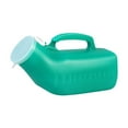 thumbnail image 2 of Botella urinal de hombres, recipiente urinario portátil de 1200 ml de 1200 ml, botella de orina orinal masculina para al aire libre, acampar, Verde, 2 of 9