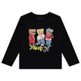 thumbnail image 2 of Stitch & Stone Boys 4-Pack Long Sleeve Graphic Tops, Stylish and Comfortable Tees for Kids - Jetbk, Sizes 4/5, 2 of 7