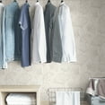 thumbnail image 5 of NuWallpaper Silver Hikarigaoka Vinyl Peel And Stick Wallpaper, 216-in by 20.5-in, 30.75 sq. ft., 5 of 9