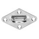 thumbnail image 3 of 10Pcs Eye Plate 316 Stainless Steel Heavy Duty Suspension Pad Hammock Hooks Marine Fixed BuckleDia 5mm, 3 of 5