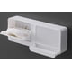 thumbnail image 5 of Soporte de esponja montado en la pared blanco, escurridor de esponja, soporte para caja de almacenamiento, bandeja de almacenamiento de platos para baño, ahorra espacio (Dou, 5 of 5