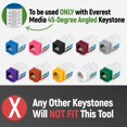 thumbnail image 2 of Herramienta Keystone de terminación de velocidad Everest 45Term para RJ45, 2 of 8