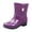 Purple, variant on EHQJNJ Rain Boots Women Rain Shoes Shoes Comfortable Light Ankle Rain Boots Frosted Outdoor Rain Boots Womens Rain Boots Tall Insulated Ankle Rain Boots for Women Wide Width