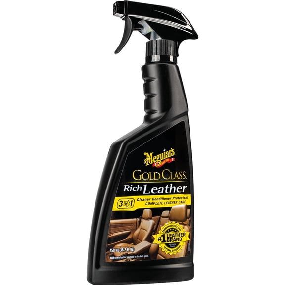 Meguiar's Leather & Vinyl Cleaner Gold Class - Safely Removes Grime - 16 oz — Household & Commercial Use, Effective Formula