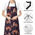 thumbnail image 4 of Kdxio Leopard Print Apron with Pockets Adjustable Kitchen Aprons for Men Women Waterproof Aprons for Cooking,Drawing,Crafting, Baking Household Cleaning, 4 of 8
