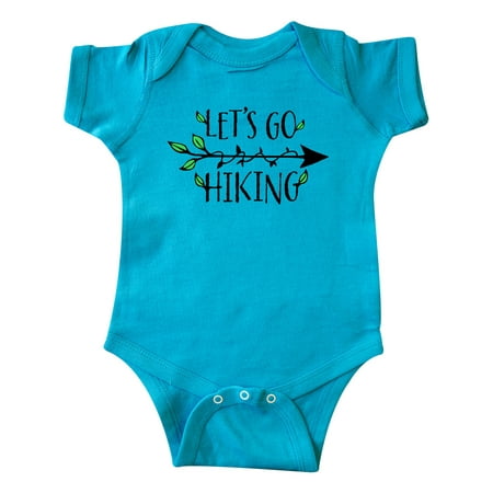 

Inktastic Let s Go Hiking- Arrow and Leaves Gift Baby Boy or Baby Girl Bodysuit