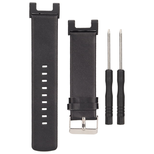 Correa de cuero para reloj inteligente Amazfit T Rex Pro, correa de repuesto de doble cara, color negro