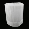thumbnail image 3 of thinsony 20x Disposable Chef Hat Cook Cap Baker Food Serving White Flat 11 Inch, 3 of 9