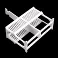 thumbnail image 3 of Uxcell PP Slides Rack Microscope Slides Rack 24 Positions Staining Rack for Research Experiments White, 3 of 5