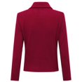 thumbnail image 3 of Womens Retro Solid Slim Fit Punk Jacket, 3 of 4
