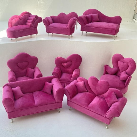 Dollhouses Sofa Accessory 1/12 Scale Jewelry Organizers And Display Piece