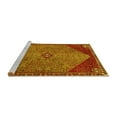 thumbnail image 2 of Ahgly Company Machine Washable Indoor Rectangle Persian Yellow Traditional Area Rugs, 7' x 9', 2 of 4