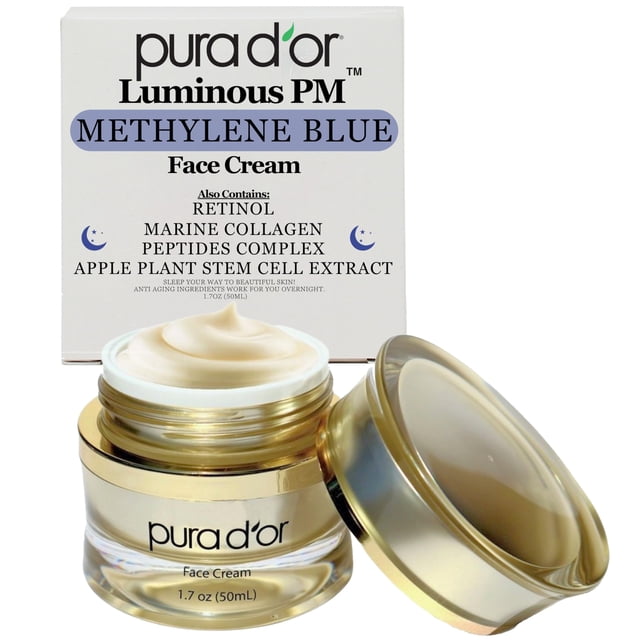 Crema facial PURA D'OR Luminous PM 50 ml con azul de metileno y colágeno