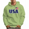 thumbnail image 4 of Men's 100% Cotton USA National Flag Hoodie 330g Thick Pocket Hood, 4 of 16