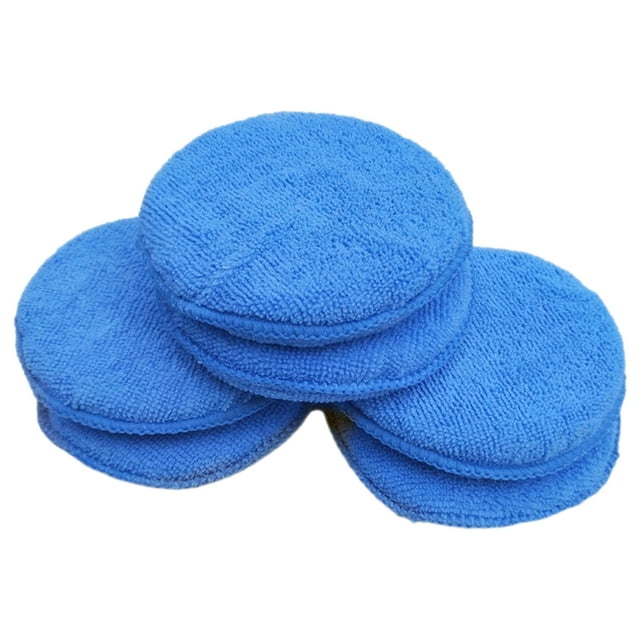6pcs Wax Applicator Pads Car Polishing Pads Car Wax Applicator Sponge Pads Car Buffing Pads
