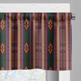 thumbnail image 5 of Ambesonne Ethnic Valance & Curtain, Traditional Small Ornament, 55"x30", Burgundy Emerald Orange, 5 of 7