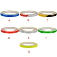 thumbnail image 4 of kurtrusly Reflective Sticker Rim Luminous Warning Tape Motorbike Bike Frame Wheel Adhesive Reflector Strip, Black Orange, 4 of 8
