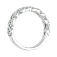 thumbnail image 2 of 1/3 Carat Twisted Diamond Wedding Band Ring in 14K White Gold (Ring Size 8.75) (I1-I2 Clarity), 2 of 4