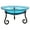 Green, variant on Achla Designs Hand Blown Crackle Glass Garden Birdbath with Stand, Teal