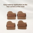 thumbnail image 6 of 4/6 Pieces Small Thumb Cosmetic Puff Chocolate Biscuit Powder Puff Wet Dry Finger Powder Puff Makeup Tool, 6 of 9