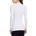 thumbnail image 6 of Baleaf Women's Fleece Thermal Mock Neck Long Sleeve Running Shirt Workout Tops White Size M, 6 of 8