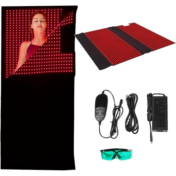 Red and Near-Infrared Light Therapy Bag - 660nm & 850nm Dual Wavelength Full Body Pad with 2520 LEDs