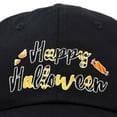 thumbnail image 2 of DALIX Happy Halloween Hat Treats Mens Womens Baseball Cap in Black, 2 of 7