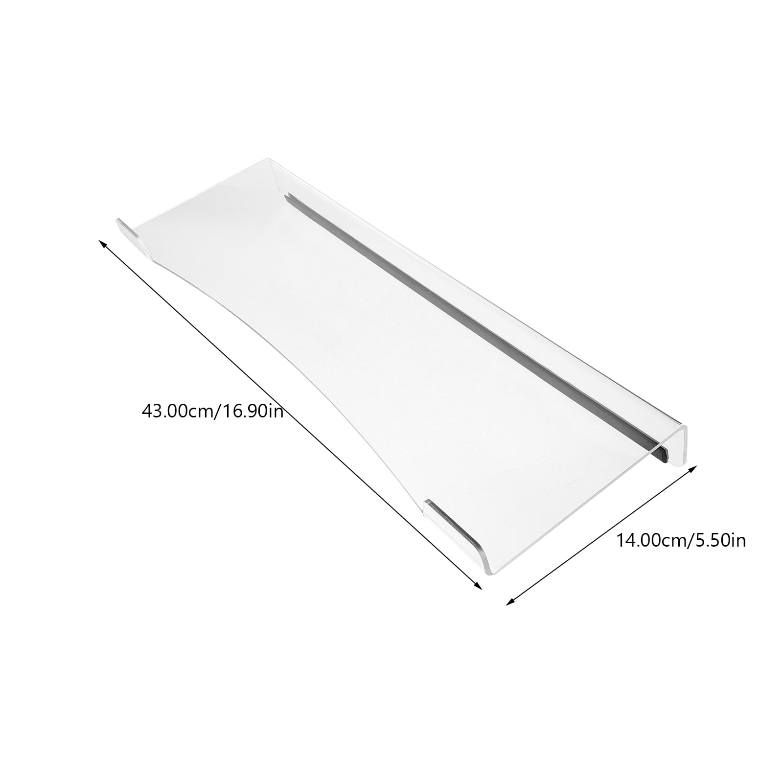 HONMEET Clear Acrylic Keyboard Stand Ergonomic Desktop Riser for Comfortable Typing and Organized Workspace Setup