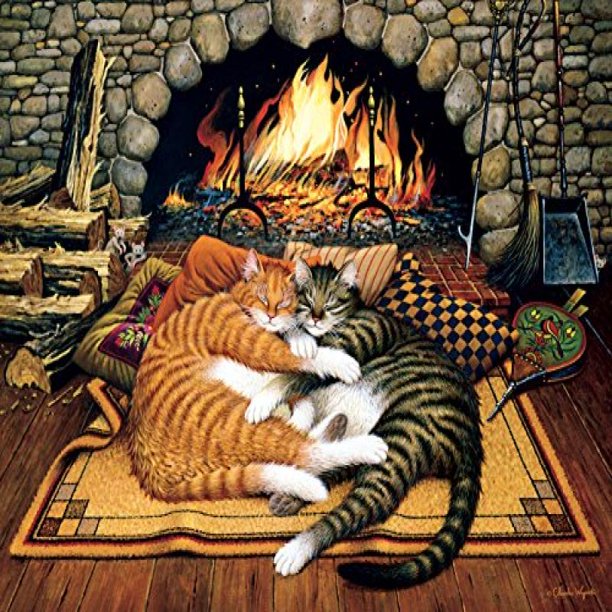 Buffalo Games The Cats Of Charles Wysocki All Burned Out 750 Pieces