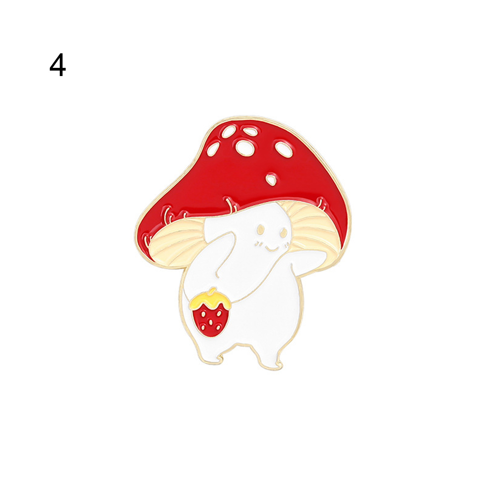 Adorable mushroom brooch