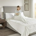 thumbnail image 6 of Pemberly Row Polyester Solid Microlight Heated Blanket - Ivory, 6 of 8