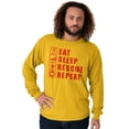 thumbnail image 5 of Eat Sleep Rescue Repeat Firefighter Long Sleeve TShirt Men Women Brisco Brands L, 5 of 6