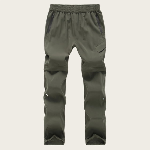 hengsof Pantalon de Randonnée Convertible à Séchage Rapide pour Enfants, Pantalon d'Extérieur Résistant à l'Eau, Conception de Jambe Détachable pour Garçons et Filles