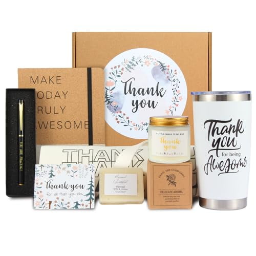 Thank You Gifts for Women - Employee & Coworker Appreciation Gift Baskets, "Thank You for Being Awesome" Ideal Presents for Social Workers, Teachers & Secretaries | Home Decor, Kitchen, & Other