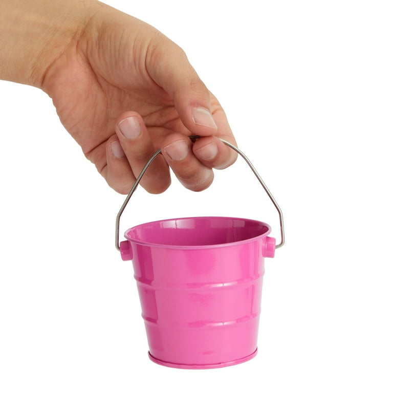 Mini Metal Buckets, Pails with Handles for Party Favors, Easter (6-Pack)