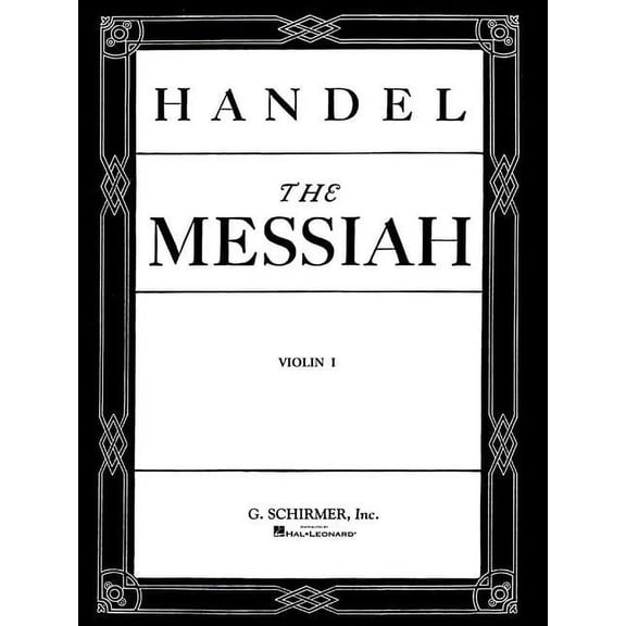 Messiah (Oratorio, 1741): Violin 1 Part, (Paperback)