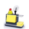 thumbnail image 3 of joseph joseph sink caddy kitchen sink organizer sponge holder dishwasher-safe, regular, gray, 3 of 3